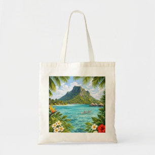 Bolso De Tela Maupiti Polinesia Francesa Isla de Laguna Tropical