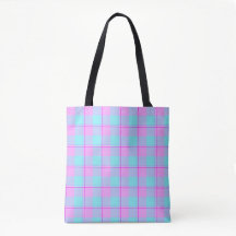 Mauve and Coastal Mist Plaid