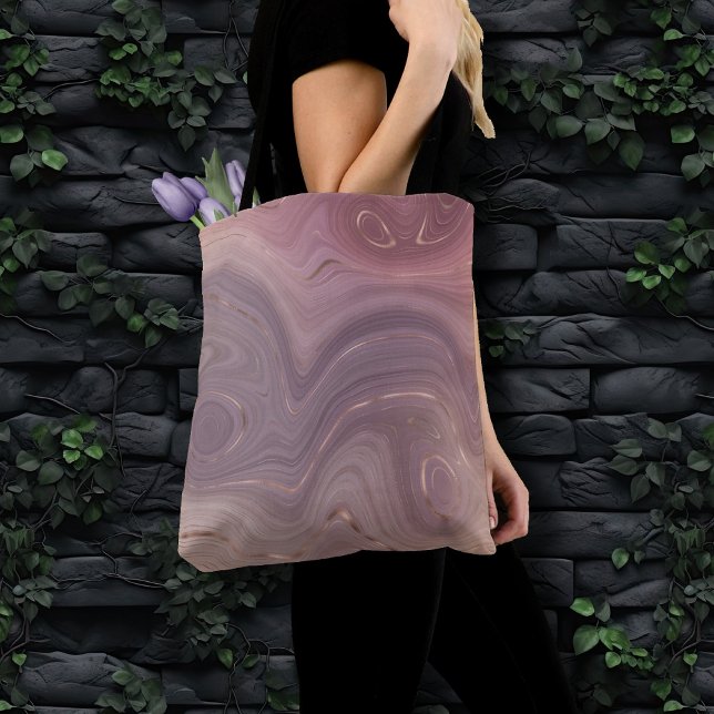 Bolso De Tela Mauve Strata | Agentes de oro rosados y Rosas (Subido por el creador)