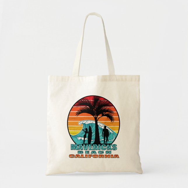 Bolso De Tela Mavericks Beach California (Frente)