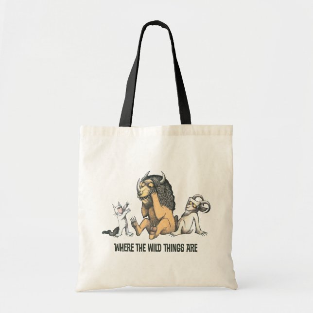 Bolso De Tela Max y las cosas salvajes jugando (Frente)