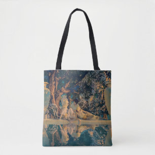 Bolso De Tela Maxfield Parrish El Jardín de Alá 1918 Arte Fino