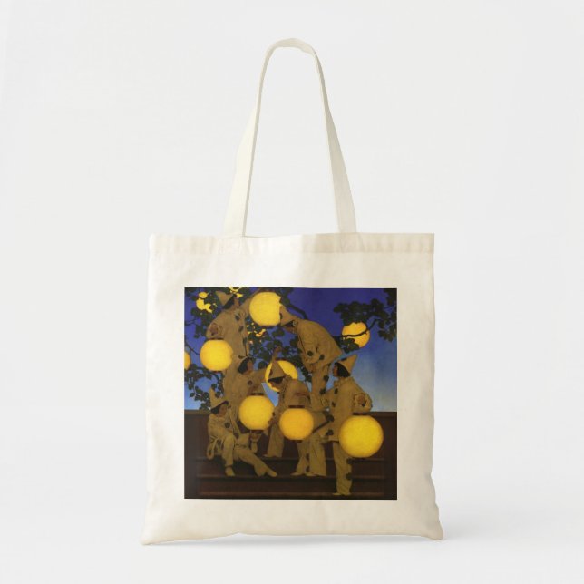 Bolso De Tela Maxfield Parrish Los portadores de linternas 1908  (Frente)