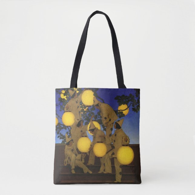 Bolso De Tela Maxfield Parrish Los Portadores de Linternas 1908  (Anverso)