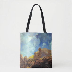 Bolso De Tela Maxfield Parrish Mañana 1922 Nube Azul Arte Fino
