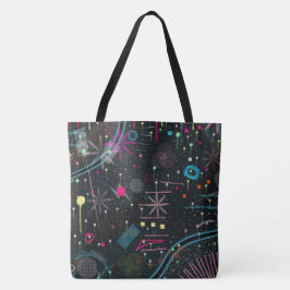 Bolso De Tela Maximalist Abstract Expression 