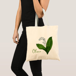 Bolso De Tela May birth flower Lily of the valley Tote Bag