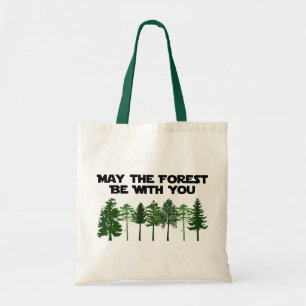 Bolso De Tela Mayo el bosque esté con usted