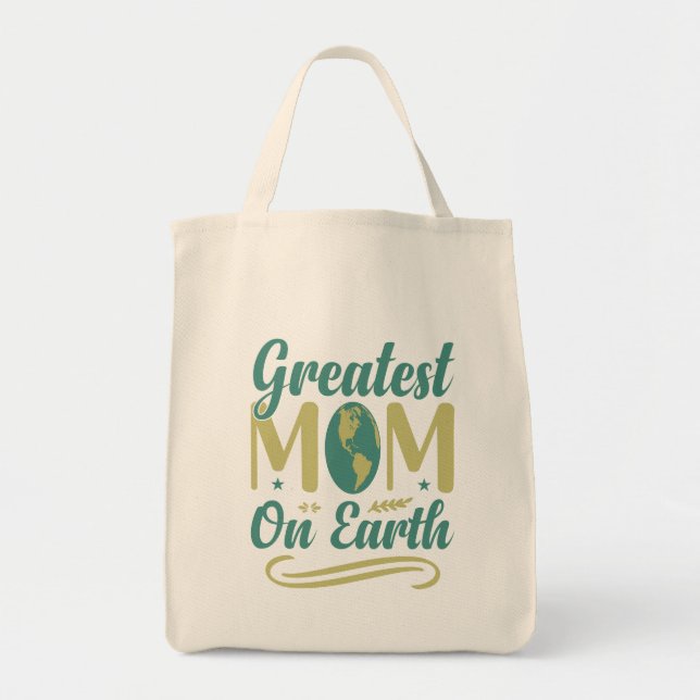 Bolso De Tela Mayor ambientalismo de mamá en Día de la Madre ter (Frente)
