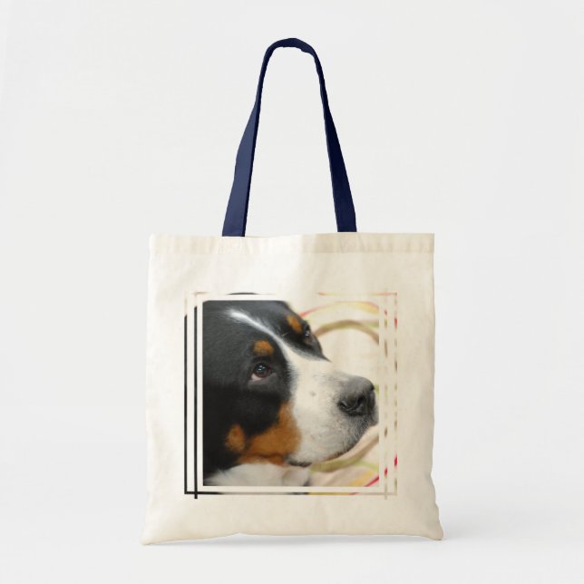 Bolso De Tela Mayor perro suizo dulce de la montaña (Frente)