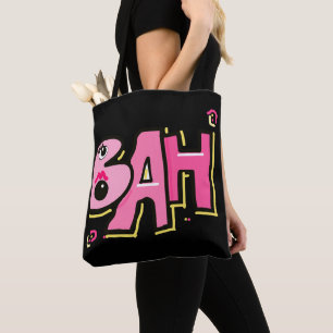 Bolso De Tela Mazipoodles Bah Humbug 3D Amarillo rosa
