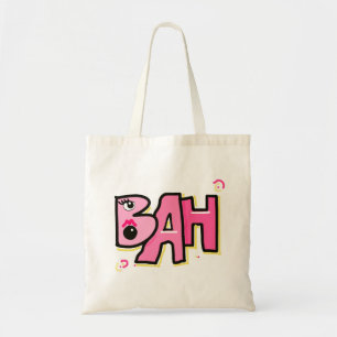 Bolso De Tela Mazipoodles Bah Humbug 3D Amarillo rosa