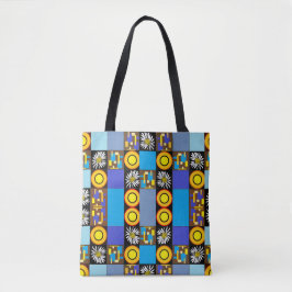 Bolso De Tela Mazipoodles Patchwork Quilt 3 Blue