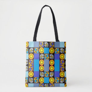Bolso De Tela Mazipoodles Patchwork Quilt 3 Blue