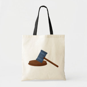 Bolso De Tela Mazo de juez de madera tribunal