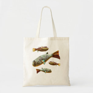 Bolso De Tela Mbu Pufferfish Agua dulce Puffers Gran Acuario F