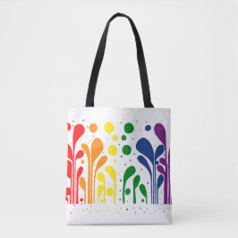Bolso De Tela MCM Lollipop Color arcoiris floral
