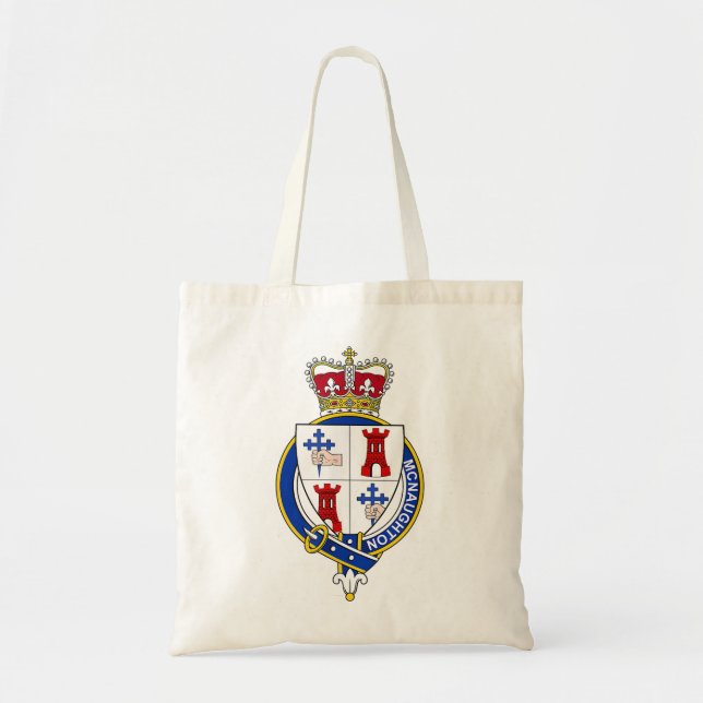 Bolso De Tela McNeil Coat of Arms Family Crest  (Frente)