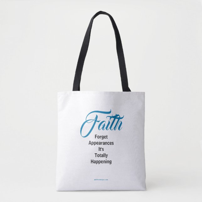 Bolso De Tela MDILLONDESIGNS.COM presenta #FAITH (Anverso)