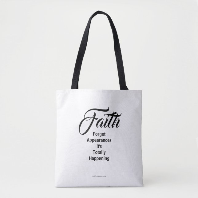 Bolso De Tela MDILLONDESIGNS.COM presenta #FAITH (Anverso)