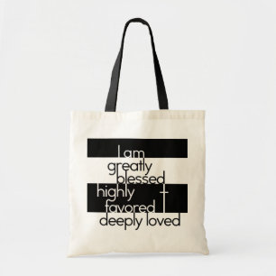 Bolso De Tela Me bendicen grandemente, favorecido altamente,