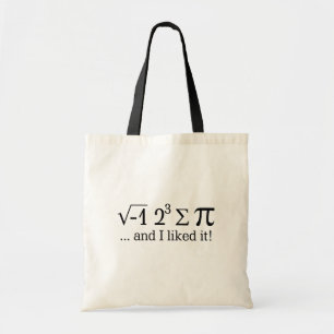 Bolso De Tela Me comí un poco de pastel y me gustó la tipograf