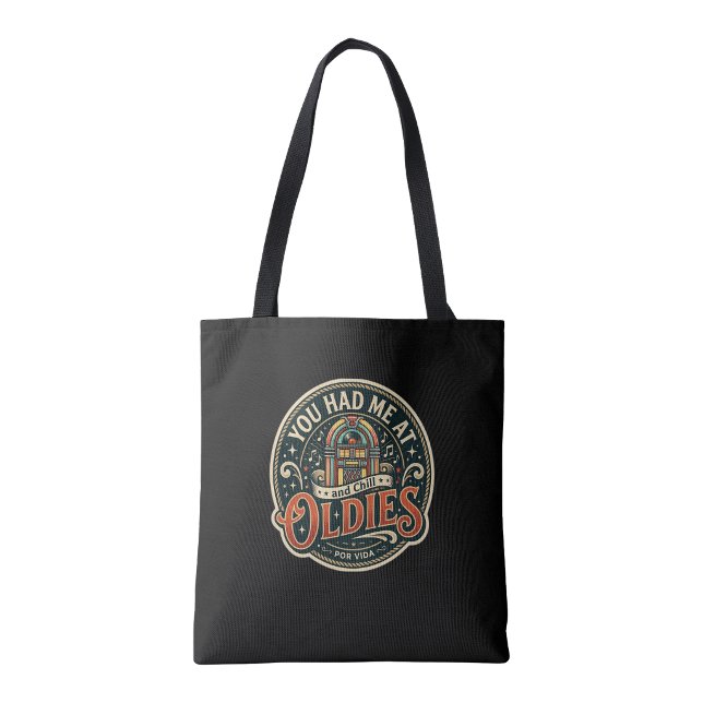 Bolso De Tela Me conquistaste con Oldies  (You had me at Oldies Tote Bag)