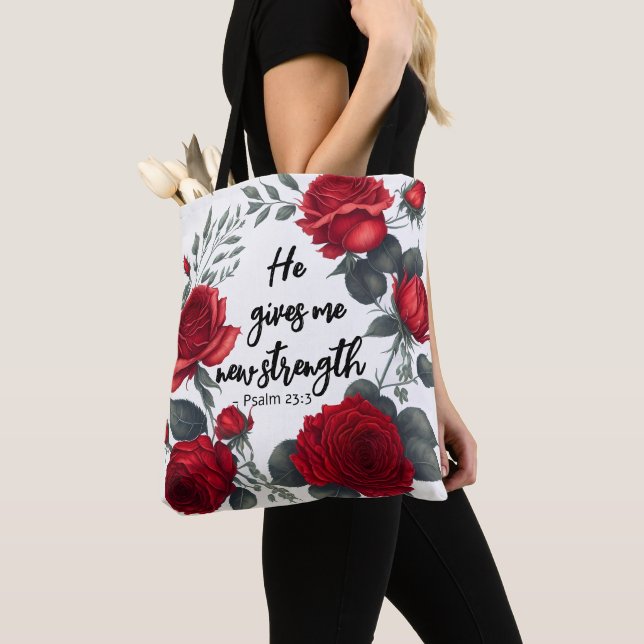 Bolso De Tela Me Da Una Nueva Fuerza (Detalle)
