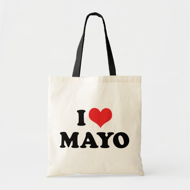 Bolso De Tela Me encanta el Mayo del corazón - Mayonnaise Lover (Frente)