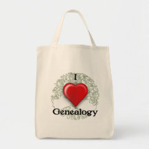 Me encanta el Personalizado de genealogía Tote Bag