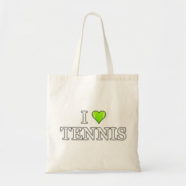 Bolso De Tela Me encanta el tenis (Frente)