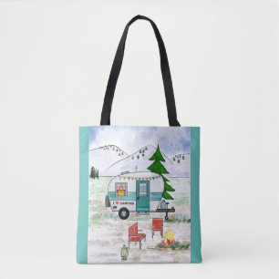Bolso De Tela Me encanta el Tote de camping