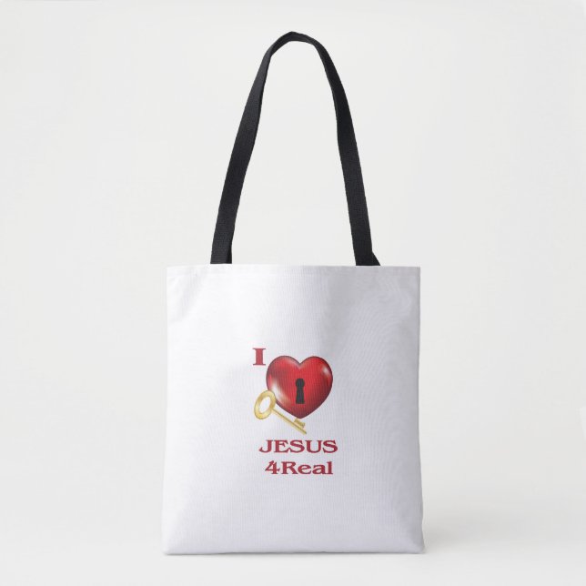 Bolso De Tela Me encanta el Tote de Jesús (Anverso)