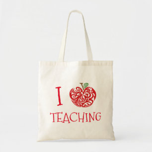 Bolso De Tela Me Encanta Enseñar