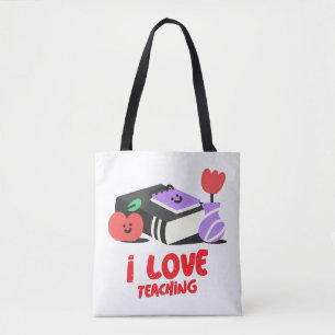 Bolso De Tela Me encanta enseñar Tote