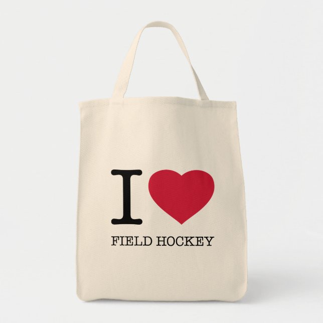 BOLSO DE TELA ME ENCANTA FIELD HOCKEY (Frente)