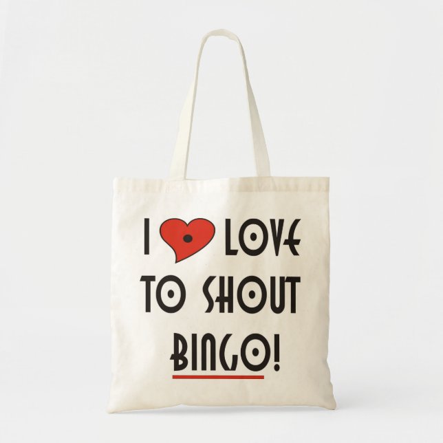 Bolso De Tela Me encanta gritar Bingo (Frente)