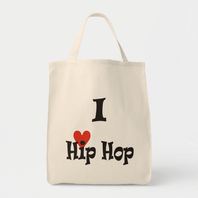 Bolso De Tela Me encanta Hip Hop (Frente)