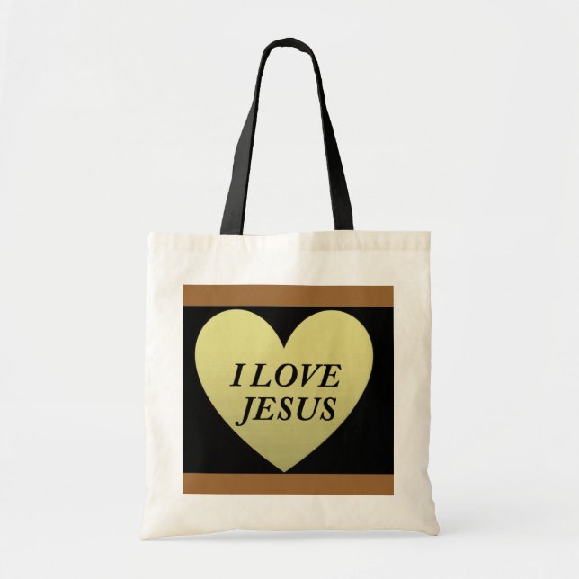 BOLSO DE TELA ME ENCANTA JESÚS (Frente)