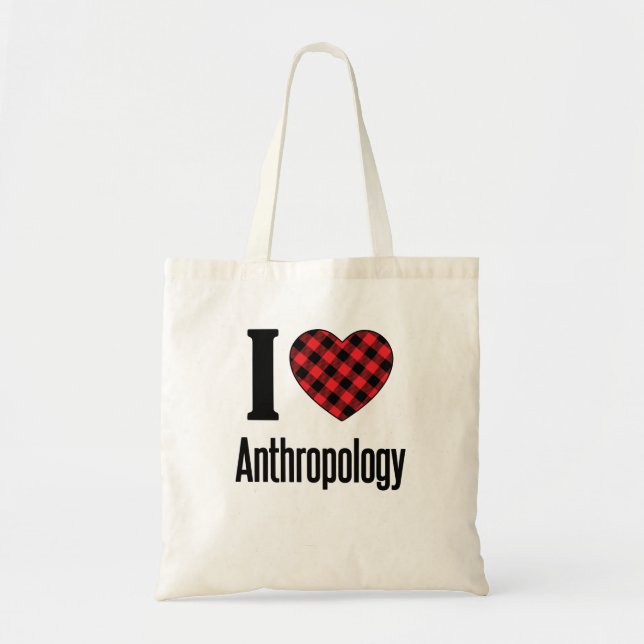 Bolso De Tela Me encanta la antropología (Frente)