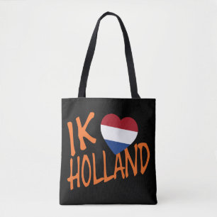 Bolso De Tela Me encanta la bandera de Holanda o en bk stt