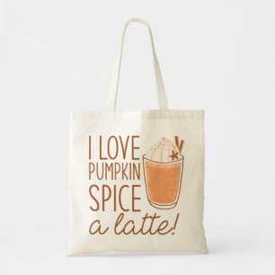 Bolso De Tela Me Encanta La Especie De Calabaza A Latte