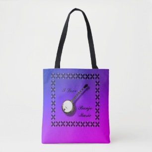 BOLSO DE TELA ME ENCANTA LA MUISICA DE BANJO