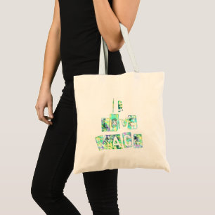 Bolso De Tela Me encanta la paz Hermoso arte Imprimir diseño de 