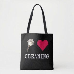 Bolso De Tela Me encanta Limpiar una casa divertida