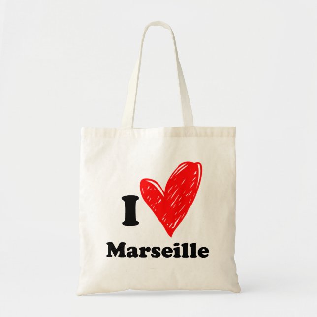 Bolso De Tela Me encanta Marsella (Frente)