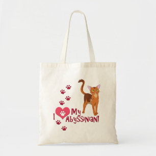 Bolso De Tela ¡Me Encanta Mi Abysiniano!