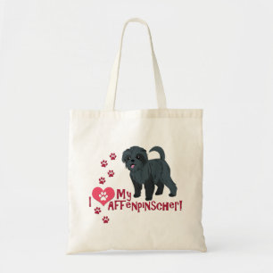Bolso De Tela ¡Me Encanta Mi Affenpinscher!