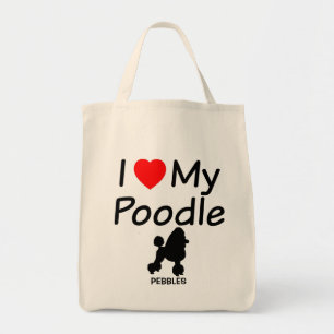 Bolso De Tela Me encanta mi caniche