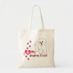 Bolso De Tela ¡Me Encanta Mi Frise Bichon!
